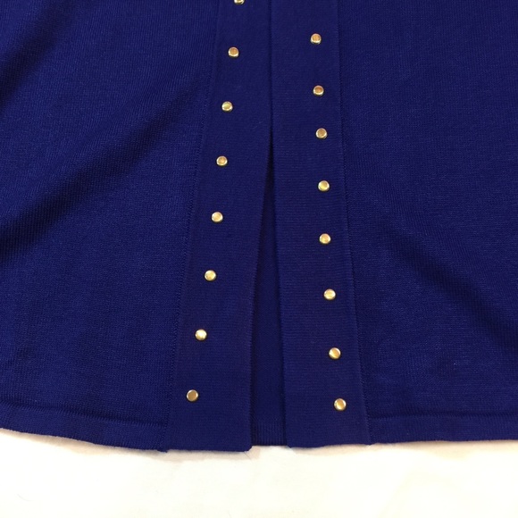 JM COLLECTION | studded open cardigan sweater - Picture 3 of 9